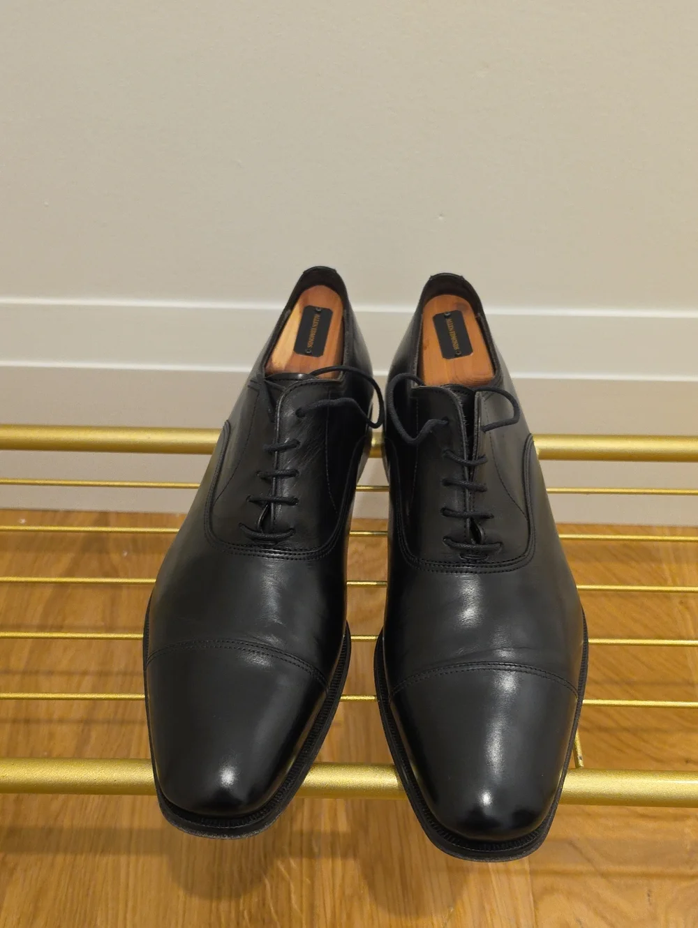 To Boot New York - Aiden - Black Leather Cap-Toe Derby Shoes